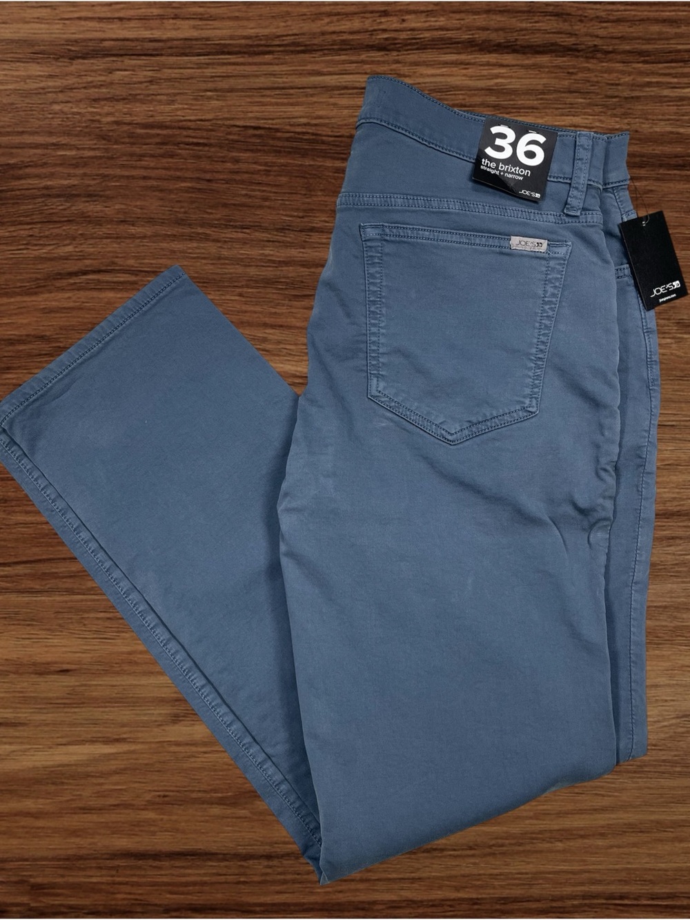 Joe’s The Brixton Straight + Narrow French Terry Blue Chino Pants. Size 36